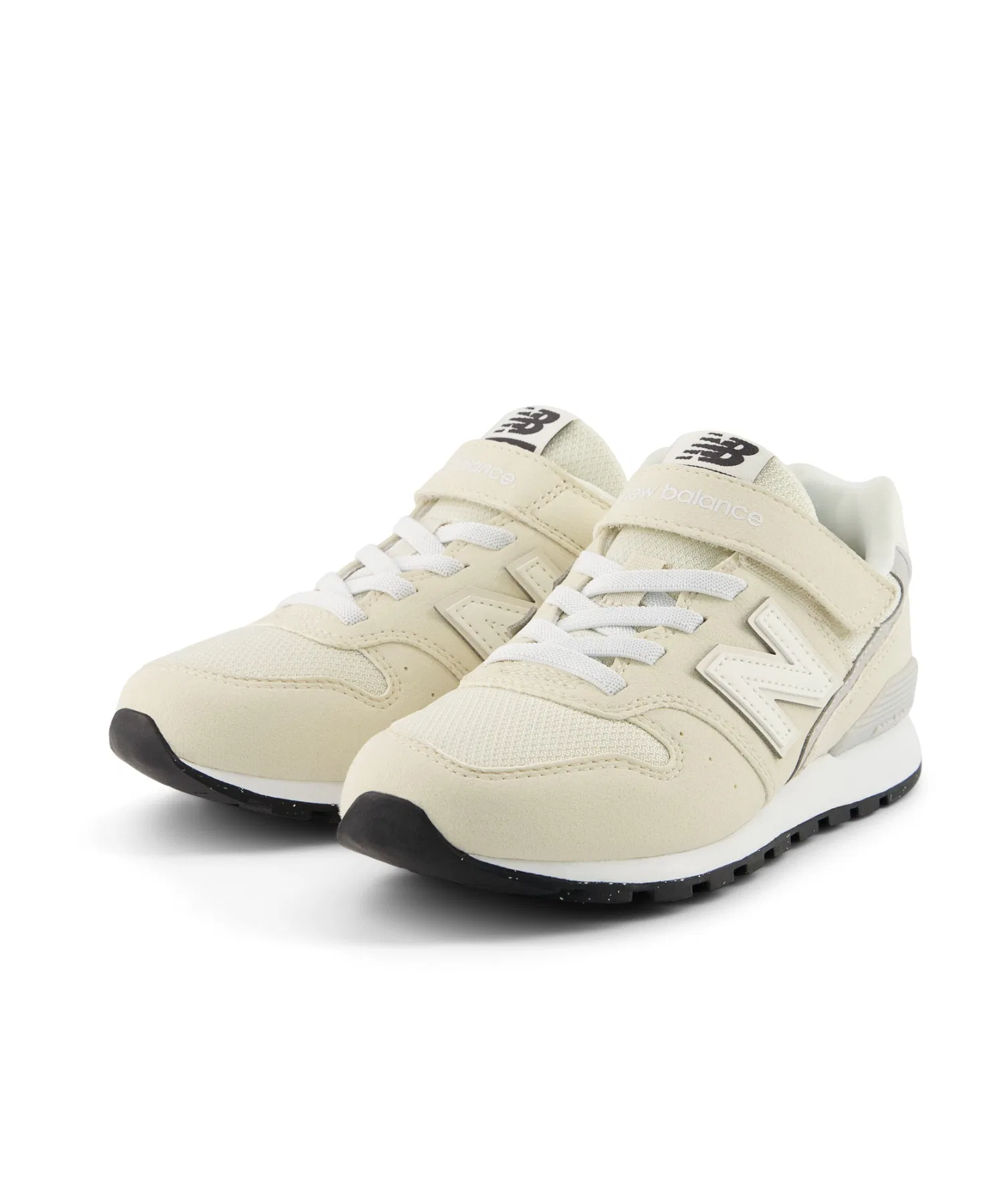 Детские кроссовки New Balance 996 Bungee с верхним ремешком бежевые — фото 4