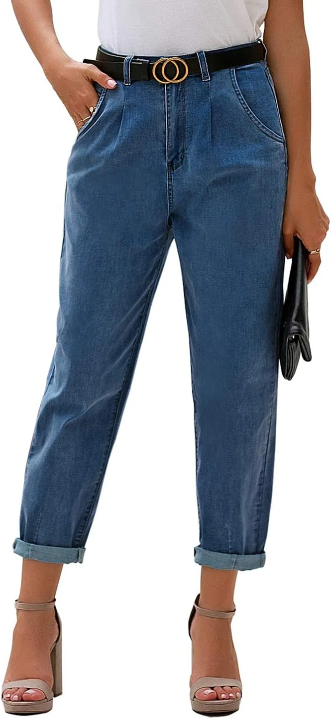 

Luvamia Mom Jeans для женщин, модные джинсы с высокой посадкой