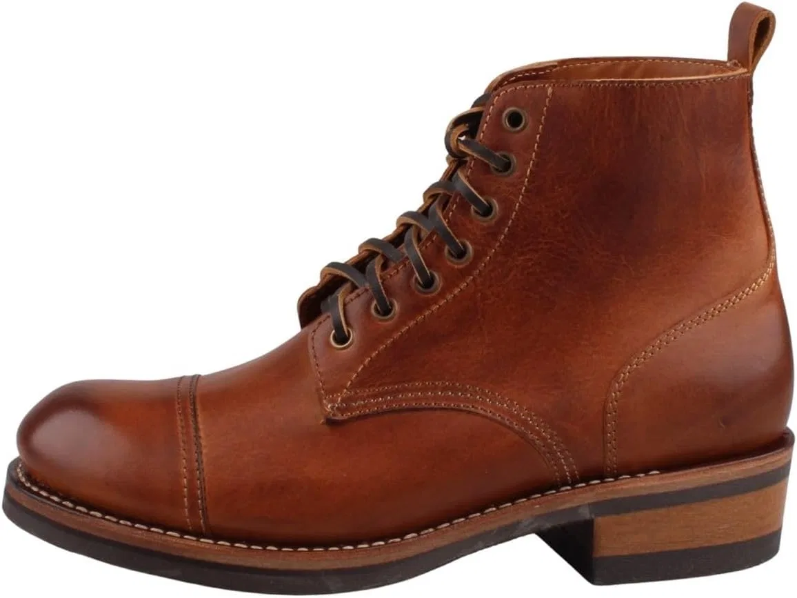 Ботинки Sendra Boots Herren Leder Stiefel, Brown — фото 3
