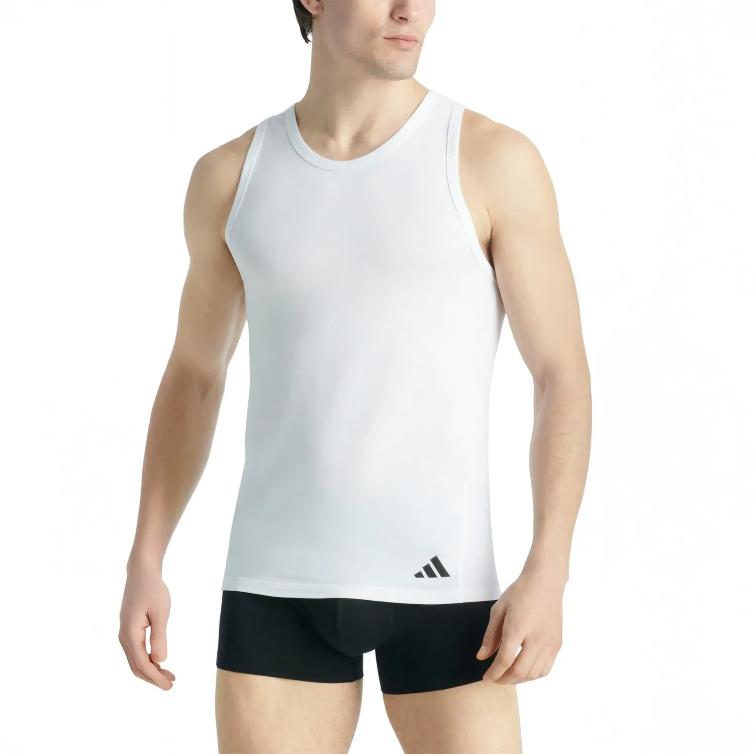 Майка-борцовка 2-pack Adidas, белый — фото 2