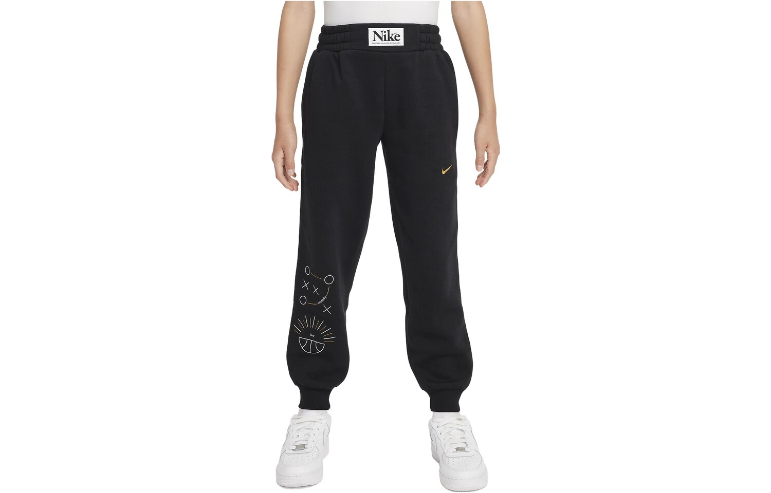 

Детские трикотажные спортивные штаны Nike, цвет Black