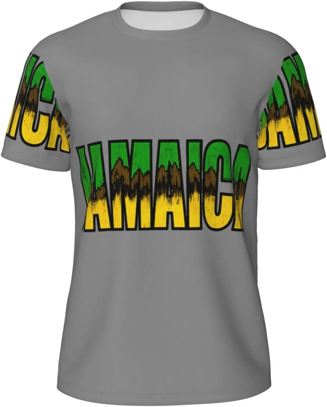 

Футболка мужская летняя с принтом Jamaican Script, легкая и дышащая SDFHU