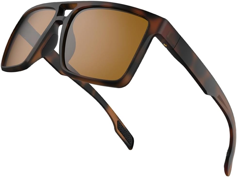 

Поляризованные очки для мужчин и женщин, для занятий спортом на открытом воздухе, походов, классические очки, очки для велоспорта, рыбалки, солнцезащитные очки UV400 LOVQZAOF, Tea