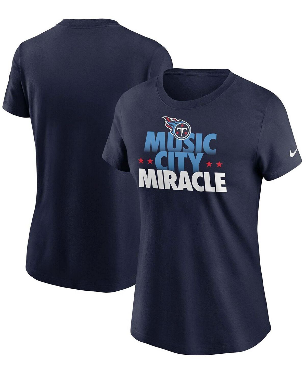 

Женская темно-синяя футболка Tennessee Titans Hometown Collection Nike, темно-синий