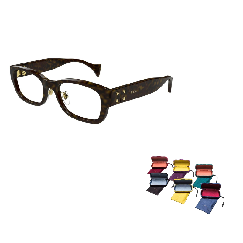 

GUCCI Очки с прямоугольной оправой, Tortoiseshell