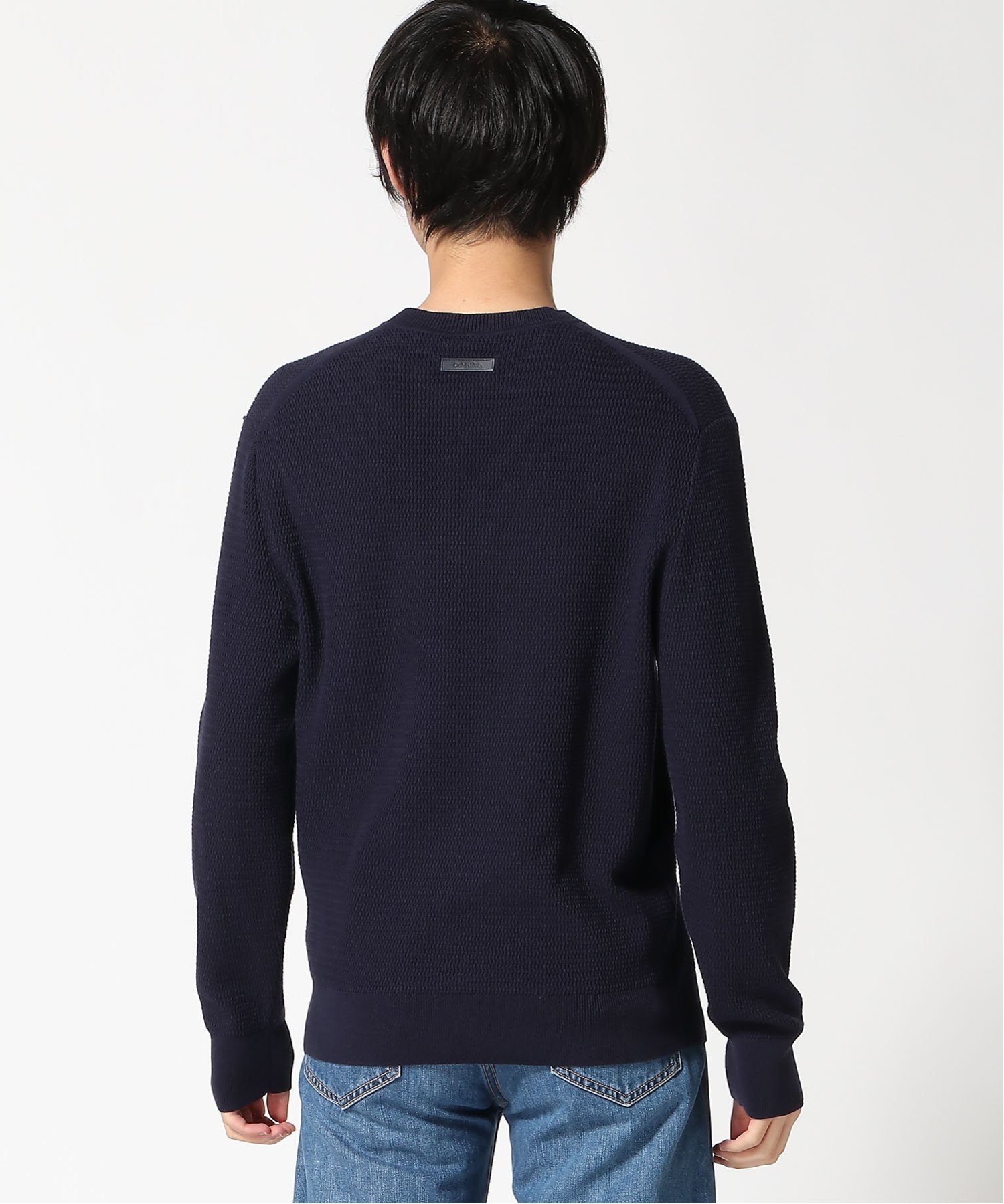 Свитер Calvin Klein с круглым вырезом Calvin Klein 4LB327G, Baritone Blue — фото 3