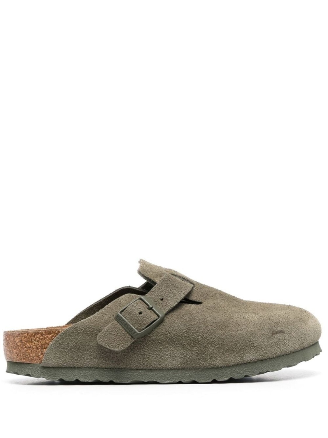 Birkenstock клоги Boston с пряжками, зеленый