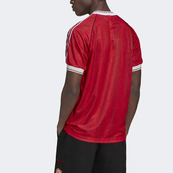 Футболка manchester united 90 домашняя футболка Adidas, красный — фото 3