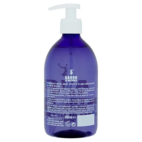 Натуральное жидкое мыло Savon Le Naturel Extra Pure de Marseille Lavender Honey 500 мл (2 шт.) Savon Le Naturel — фото 2