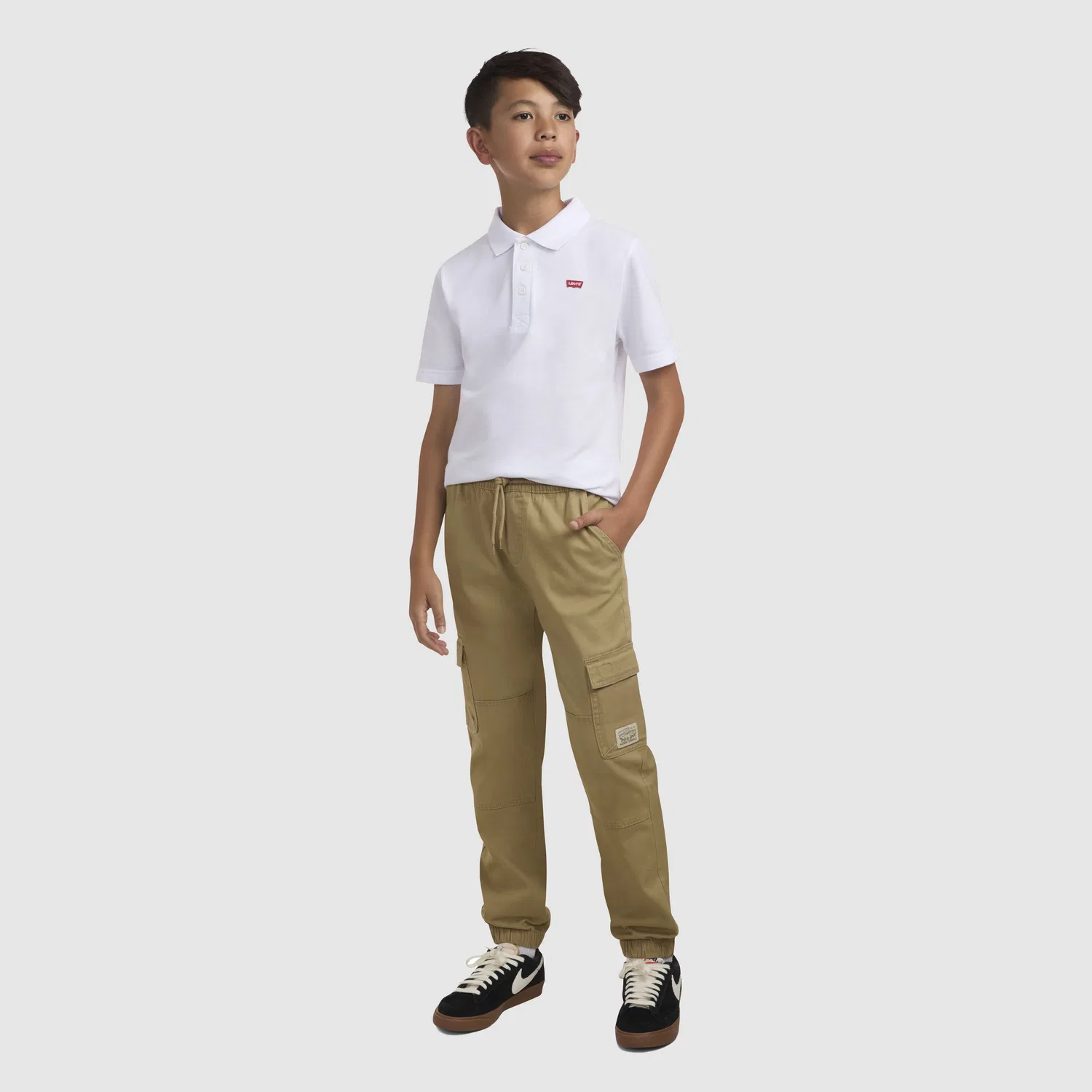 Свободные спортивные брюки-карго для мальчиков 8-20 лет Levi's, Brown — фото 3