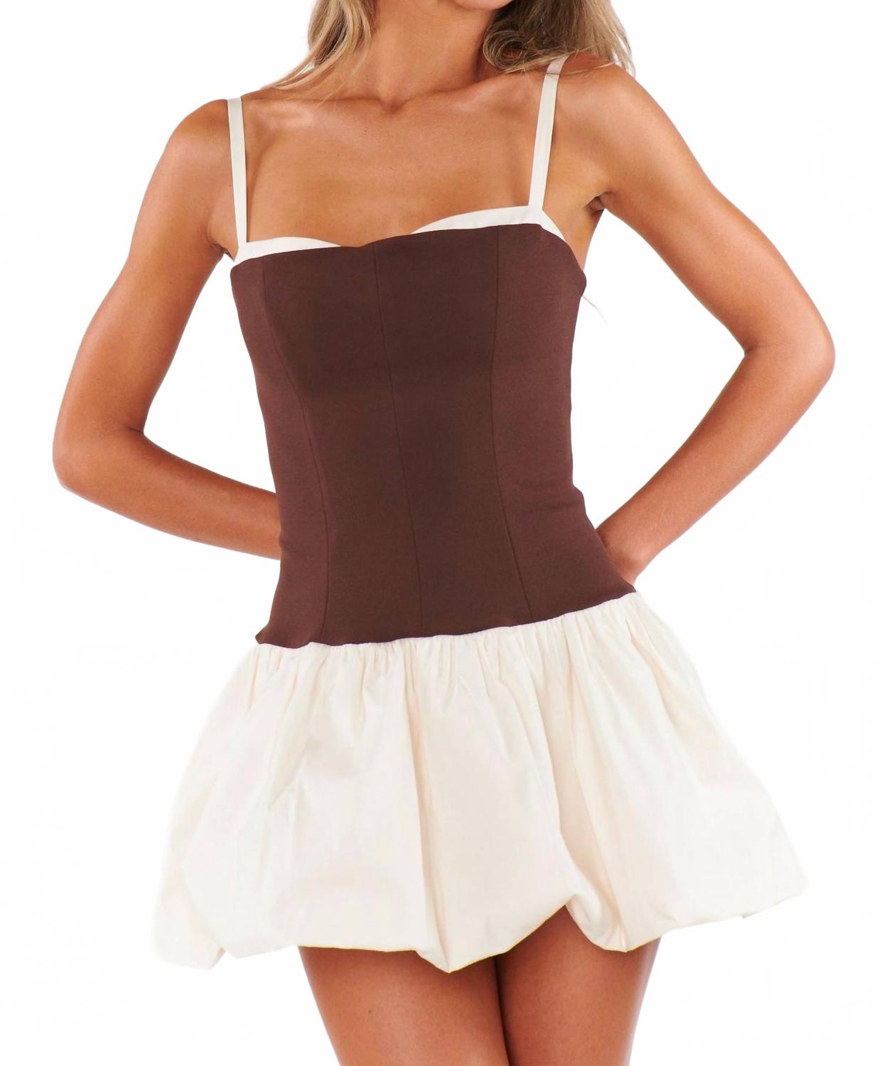 

Платье-юбка Tiffany в шоколадном цвете Show Me Your Mumu, шоколадный