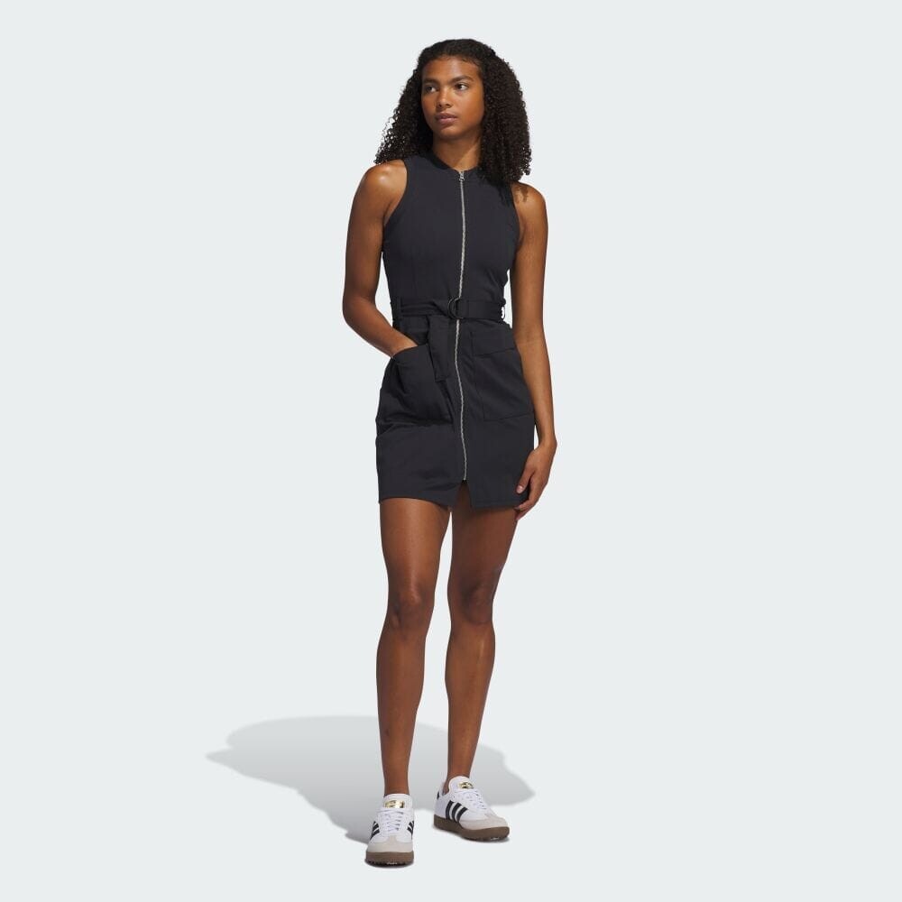

Платье Adidas GO-TO Twist Knit Sleeveless Full Zip Dress, черный