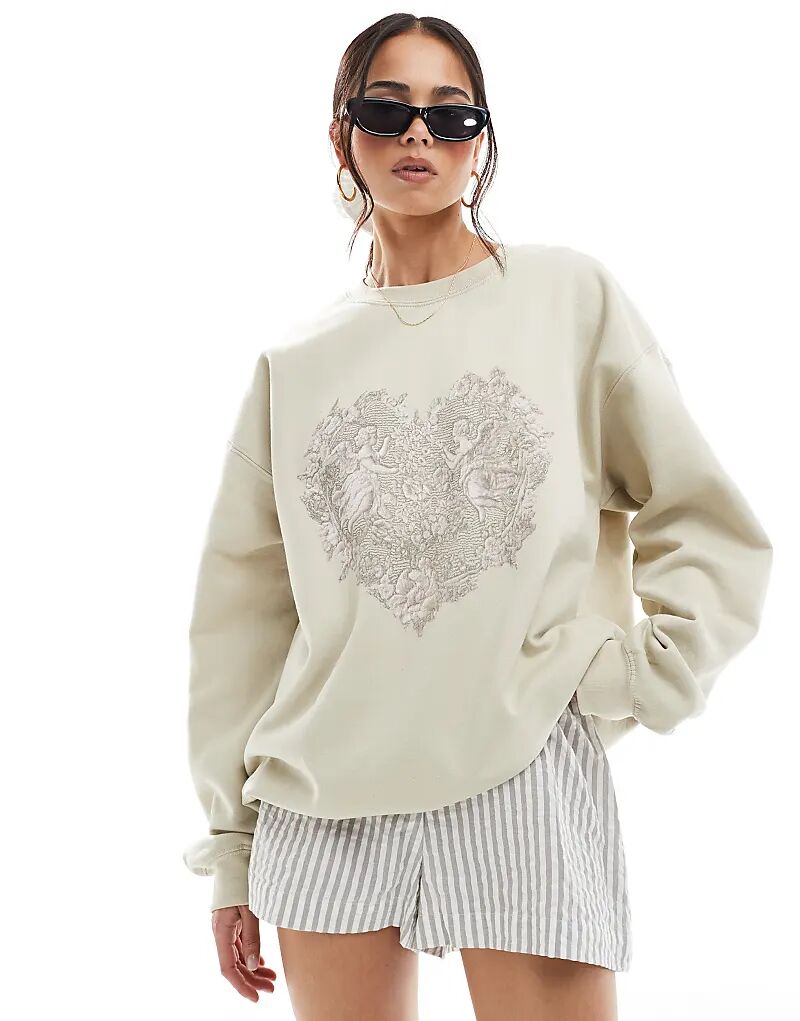 

Miss Selfridge Гобеленовый свитер оверсайз в камне