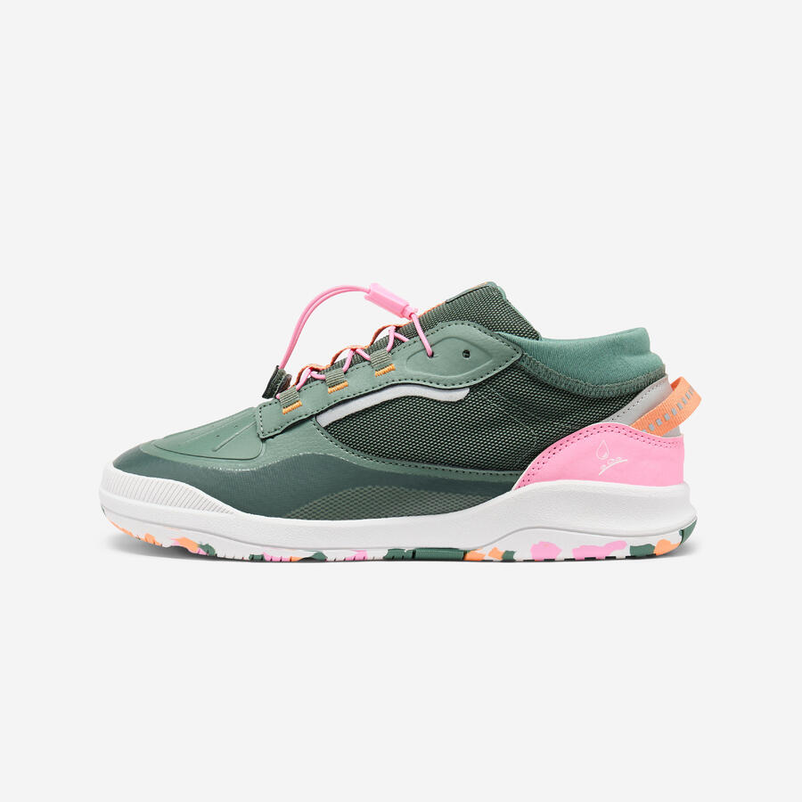 

DECATHLON Детские мультиспортивные водонепроницаемые кроссовки - зелено-розовые