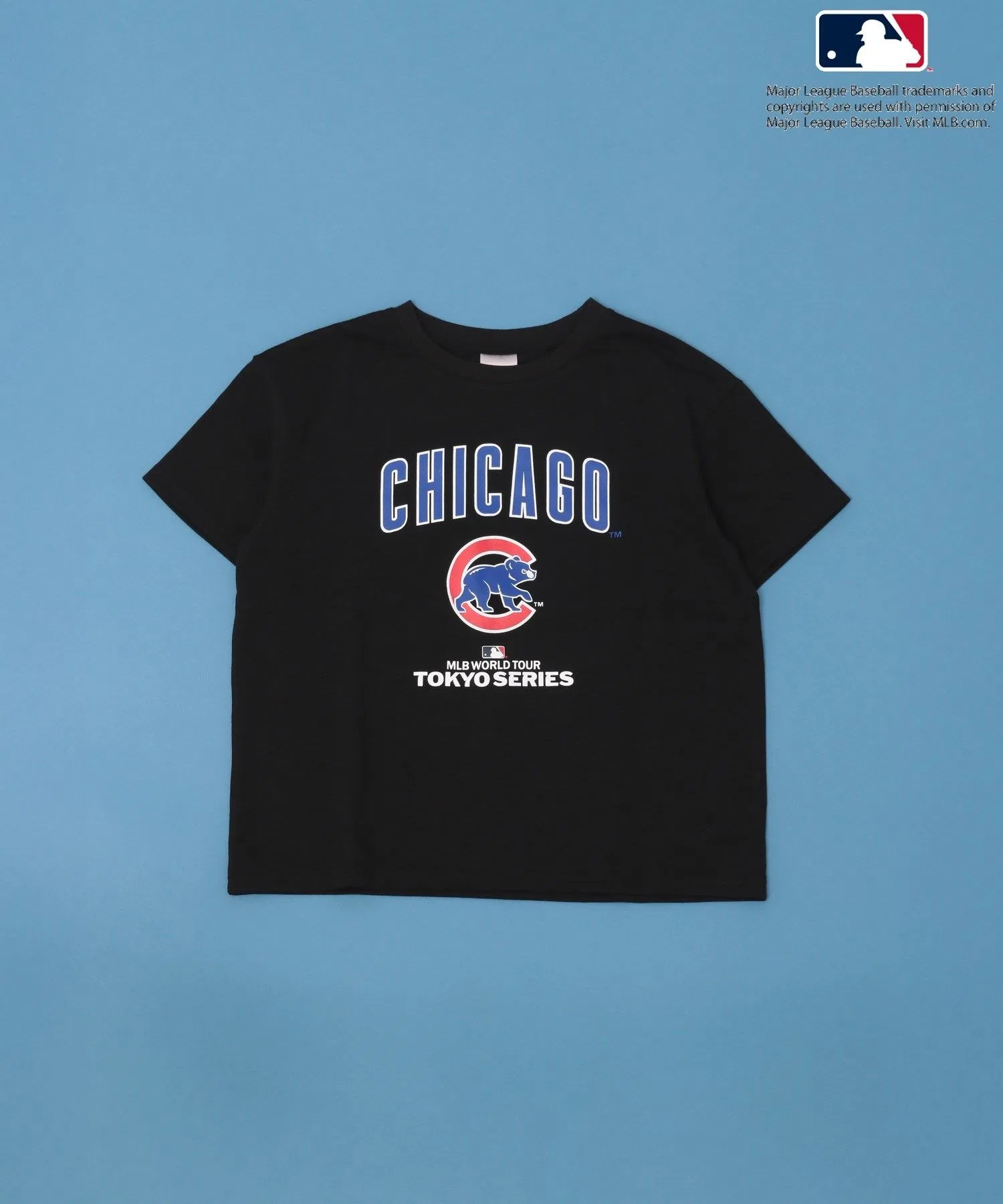 Детская футболка MLB World Tour Chicago Cubs чёрная — фото 4