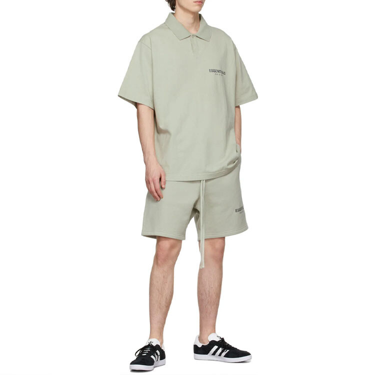 Футболка поло FW21 унисекс зеленая Fear Of God Essentials, зеленый — фото 4