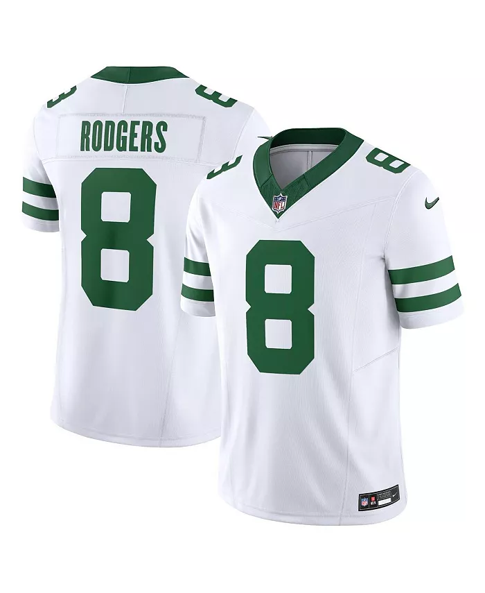 

Мужская лимитированная джерси New York Jets Legacy Vapor F.U.S.E. Аарона Роджерса Nike, белый