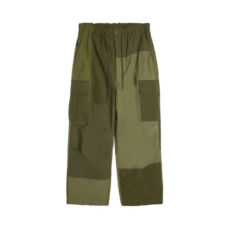 

Брюки Comme des Garçons Homme Plus Multi Fabrics Mix Pant Khaki, зеленый