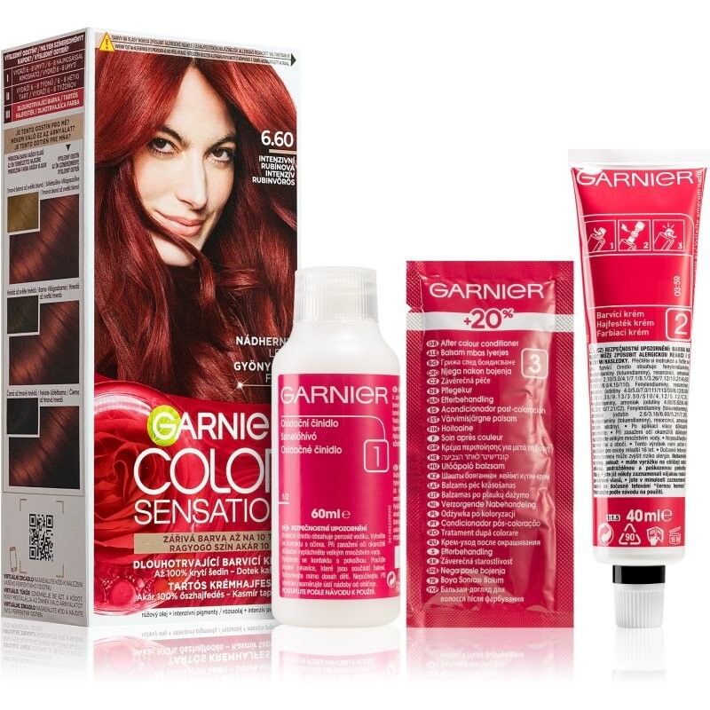 

Краска для волос Garnier Color Sensation оттенок 6.60 Интенсивный Рубин