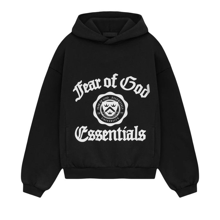 

Худи Fear of God Essentials Kids Heavy Fleece Vintage Shrunken Hoodie, Black