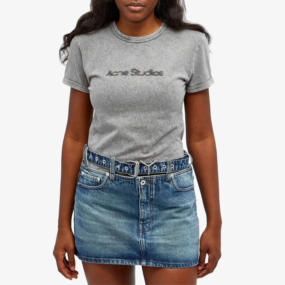 

Acne Studios Etza Размытый топ, серый