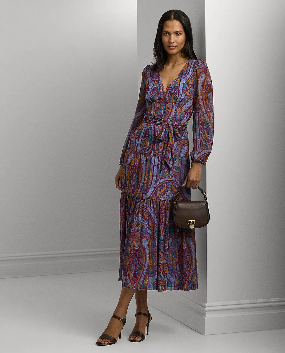 

Платье миди с принтом пейсли Lauren Ralph Lauren, цвет Multicolor