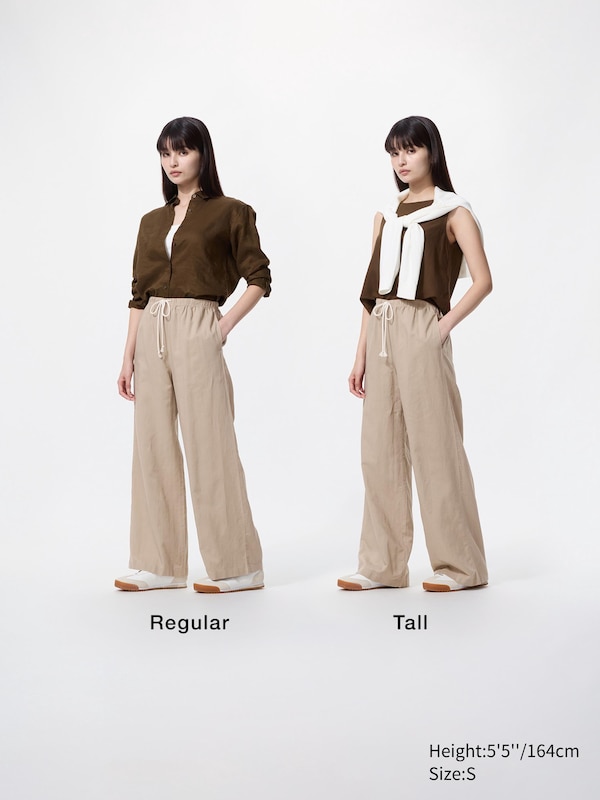 Удобные брюки из смесового льна (удлиненные) Uniqlo, 09 black — фото 2
