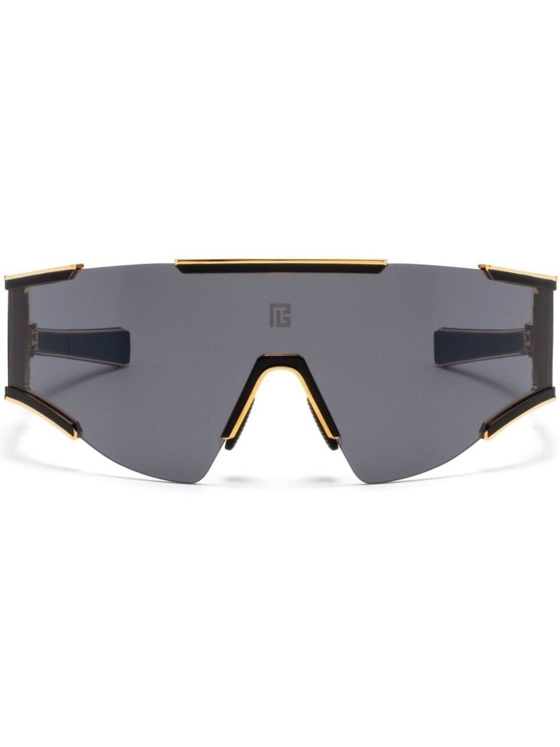 

Balmain Eyewear солнцезащитные очки Fleche в массивной оправе, черный