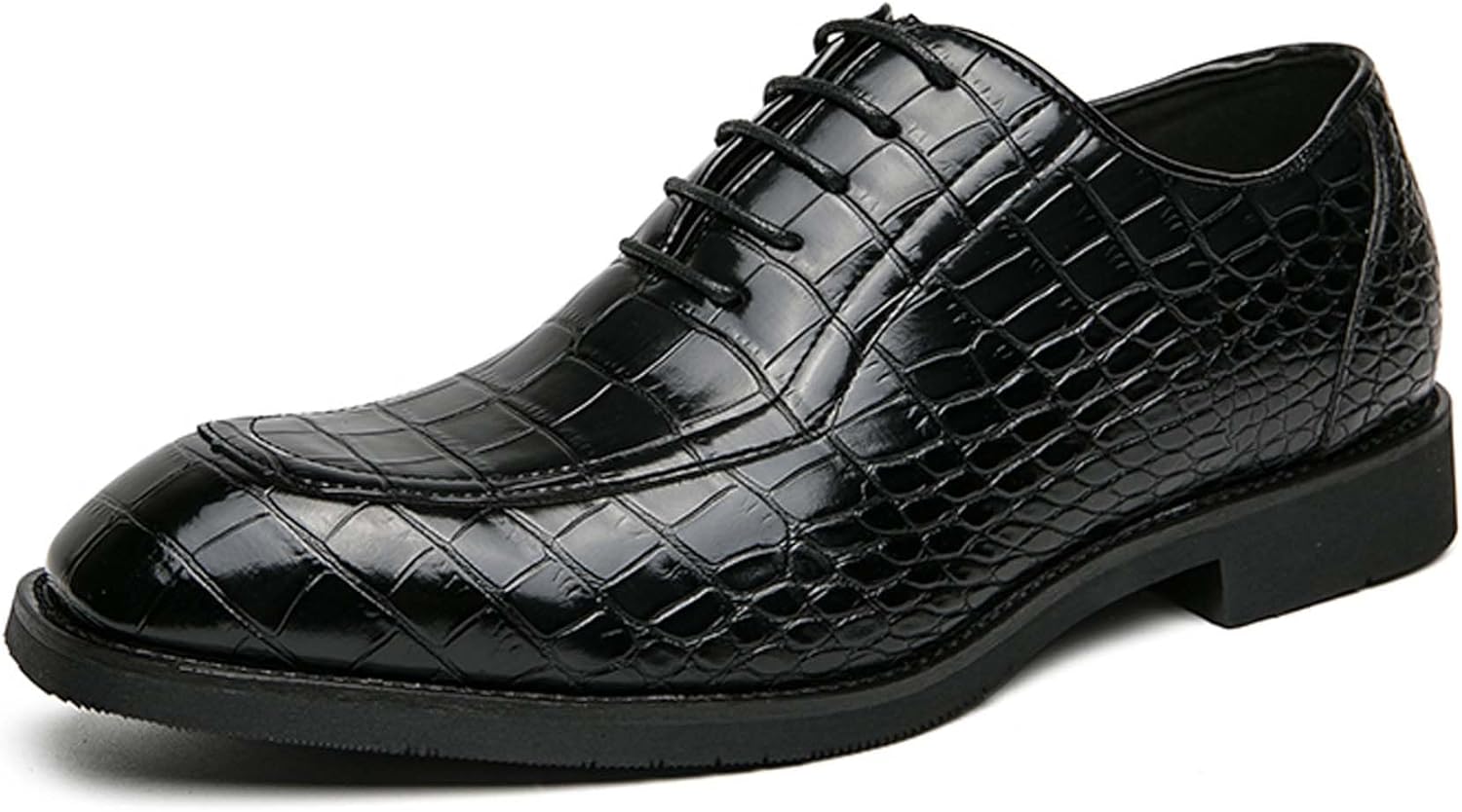 

Мужские классические туфли Oxford для города, офиса, повседневной носки, банов, церквей, свадеб, фраков, костюмов, платьев, кожаные туфли Generic, черный