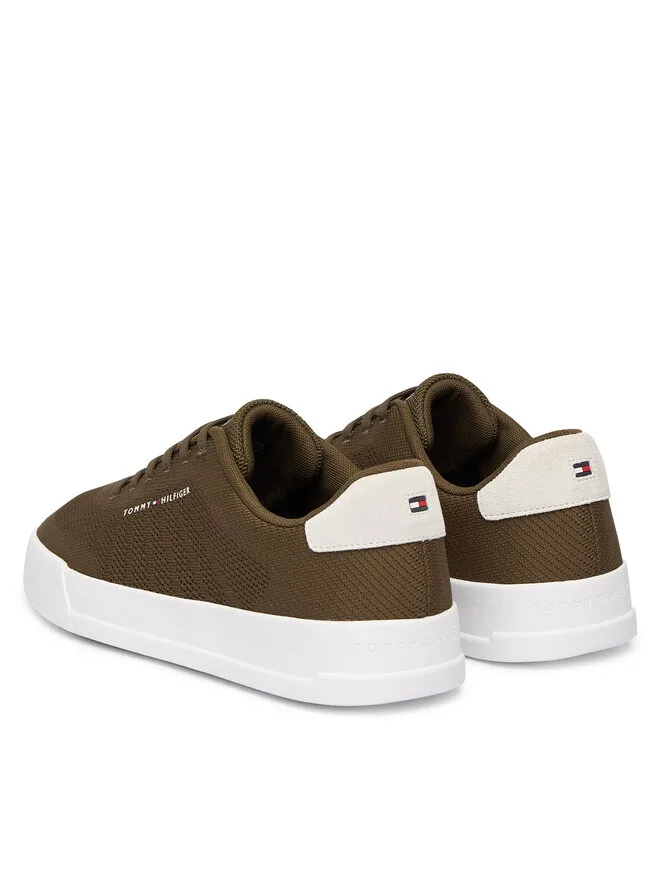 Tommy Hilfiger Кроссовки Th Court Knit FM0FM05823 зеленые — фото 3