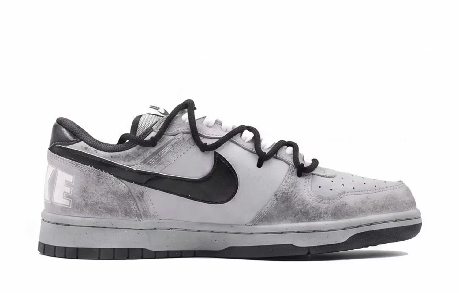 Кроссовки Nike Big Low Black Gray-Ruined Shadow — фото 4