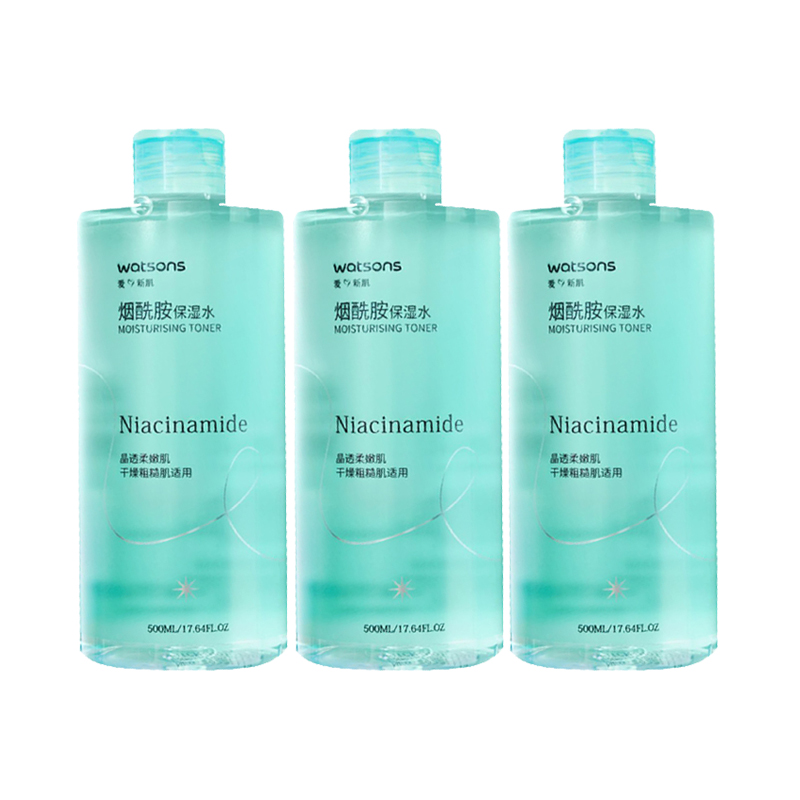 

Тонизирующая вода с ниацинамидом для сияющей и мягкой кожи осветляющая, увлажняющая и питательная 500 мл Watsons