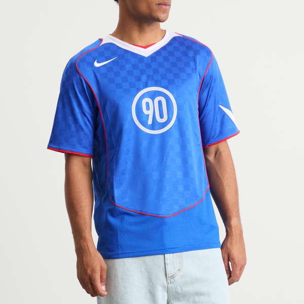 Футбольная майка T90 Nike, game royal, белый & sport красный — фото 2