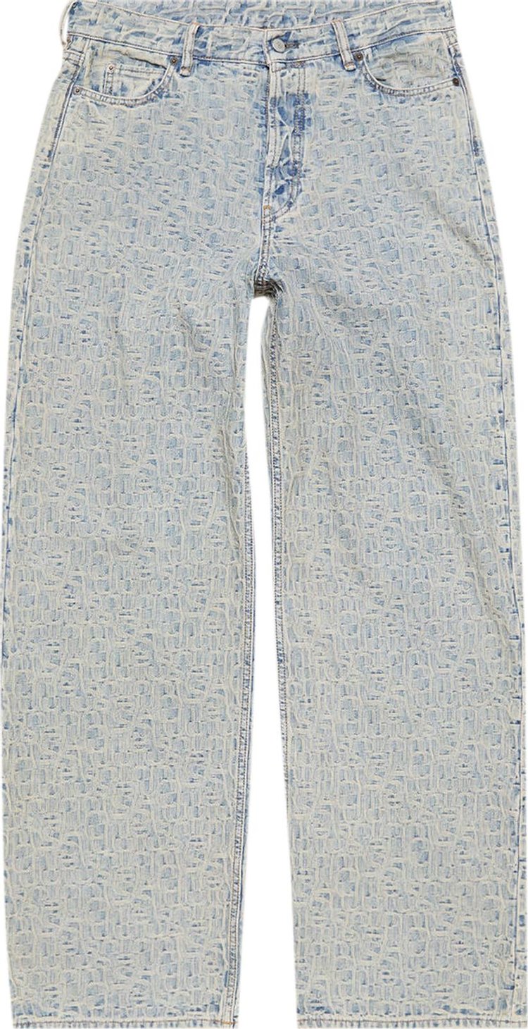 

Брюки Acne Studios 1981M Monogram 'Blue/Beige', синий, Серый, Брюки Acne Studios 1981M Monogram 'Blue/Beige', синий