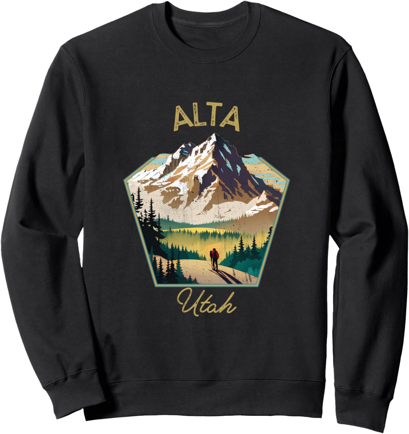 

Alta Retrowear - Сувенирная толстовка Alta Alta Utah Hiking Clothes Co., черный