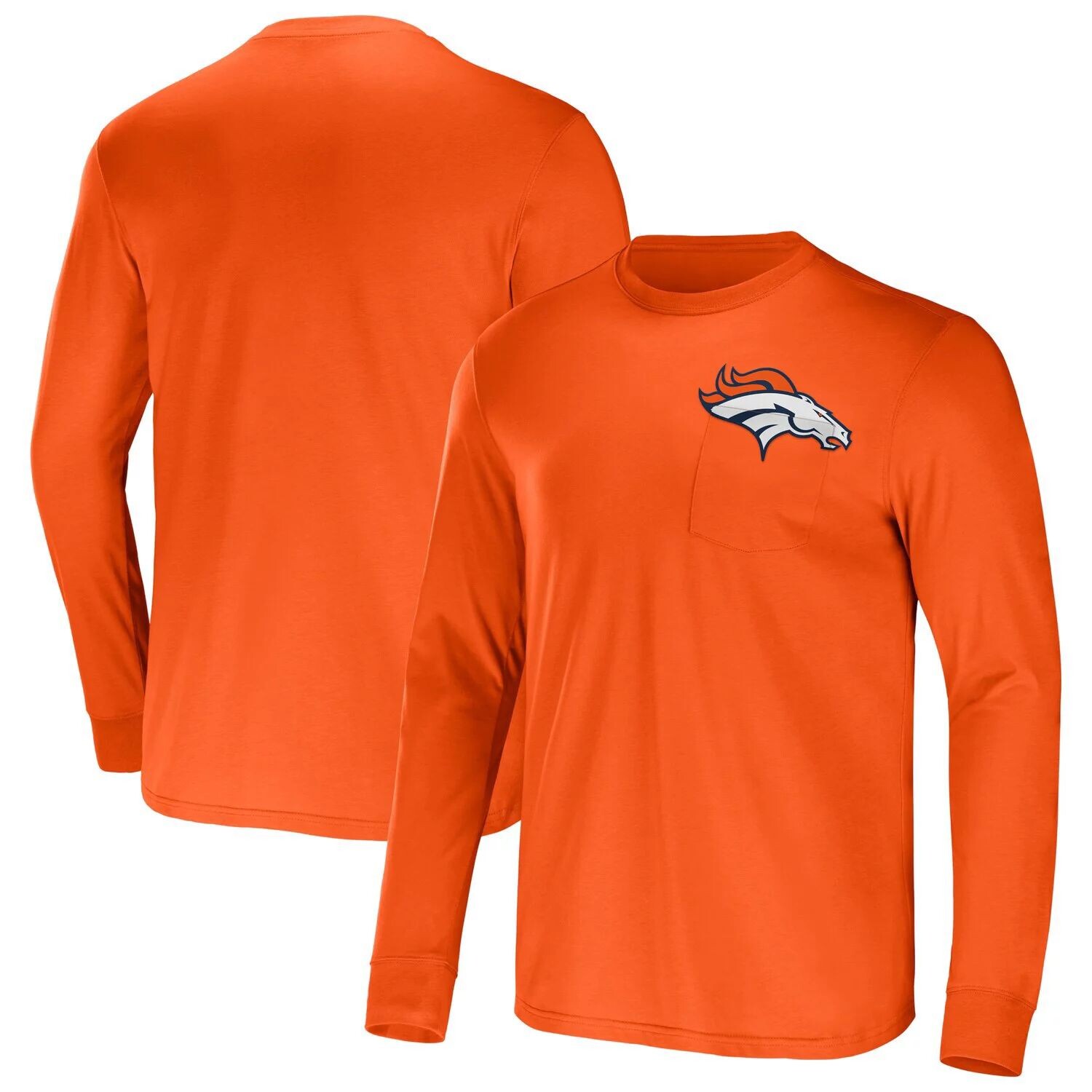 

Мужская футболка с длинным рукавом NFL x Darius Rucker Collection от Fanatics Orange Denver Broncos Team