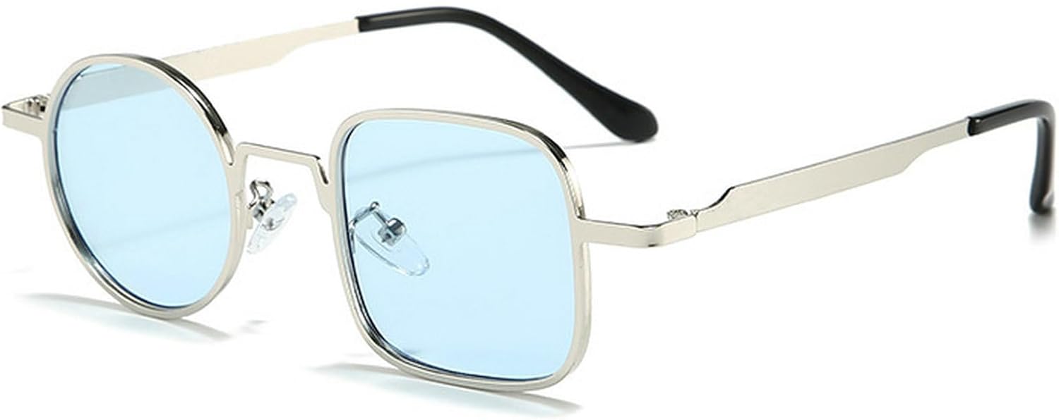 

Солнцезащитные очки в маленькой оправе, круглые и квадратные, для женщин и мужчин, 2025 год, роскошные винтажные панк-очки, модные металлические солнцезащитные очки для мужчин, защита от УФ-излучения UV400 mincl, C5