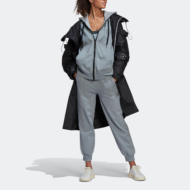 Толстовка с капюшоном на молнии с вышитым логотипом от Stella McCartney Adidas — фото 2