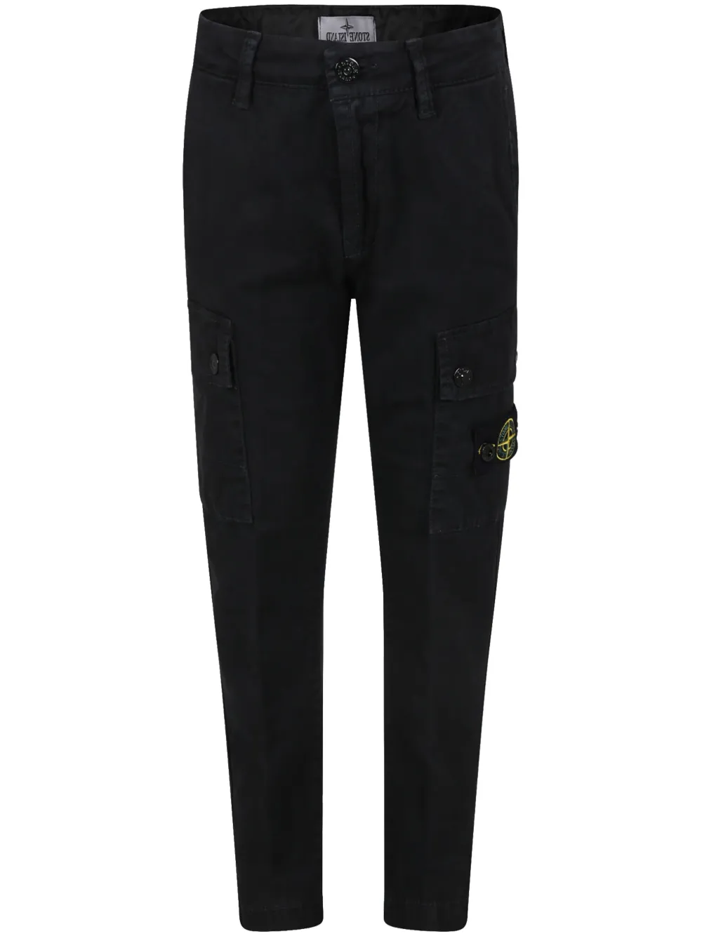 

Брюки карго с нашивкой Compass Stone Island Junior, черный