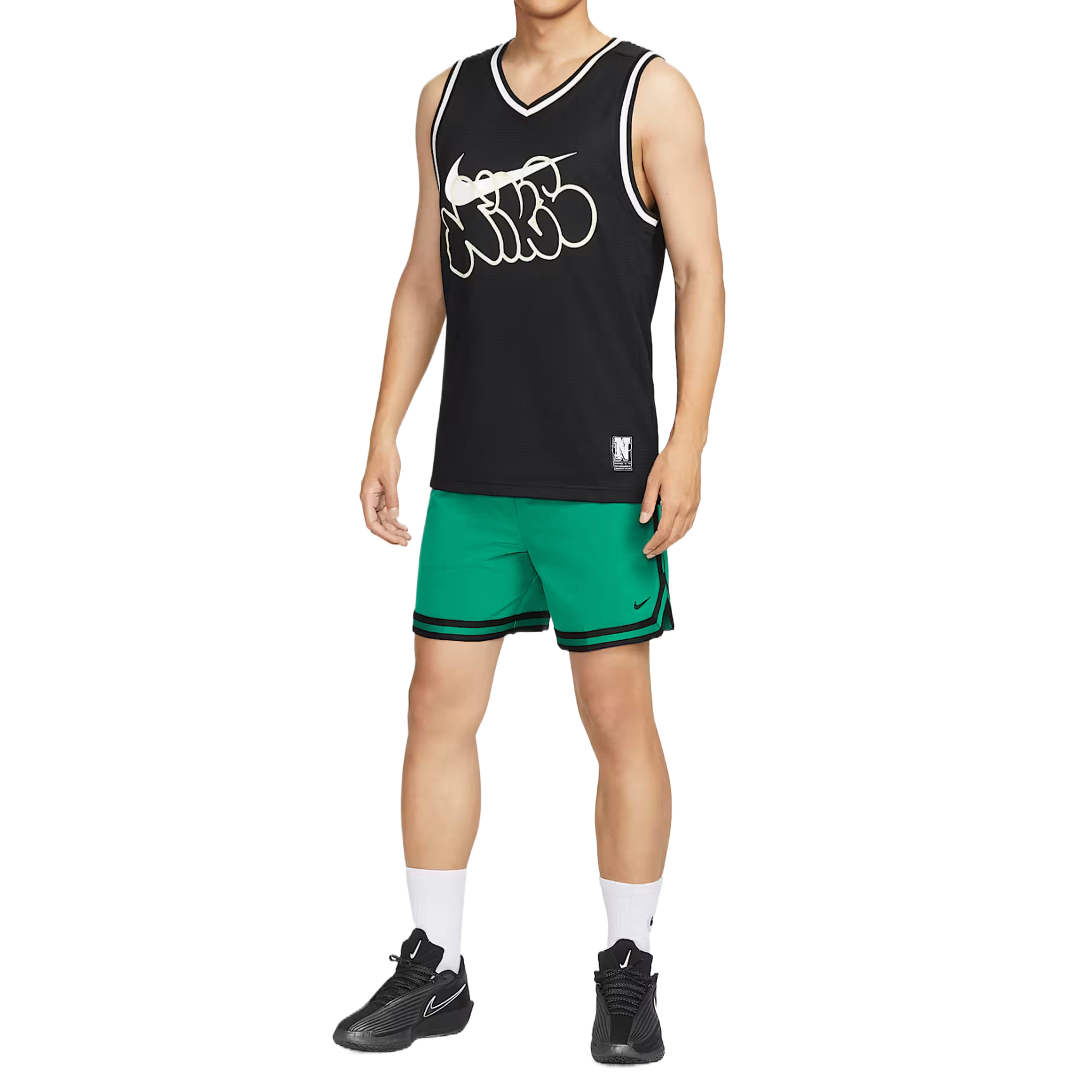 Мужские баскетбольные шорты dna dri fit Nike, зеленый — фото 4
