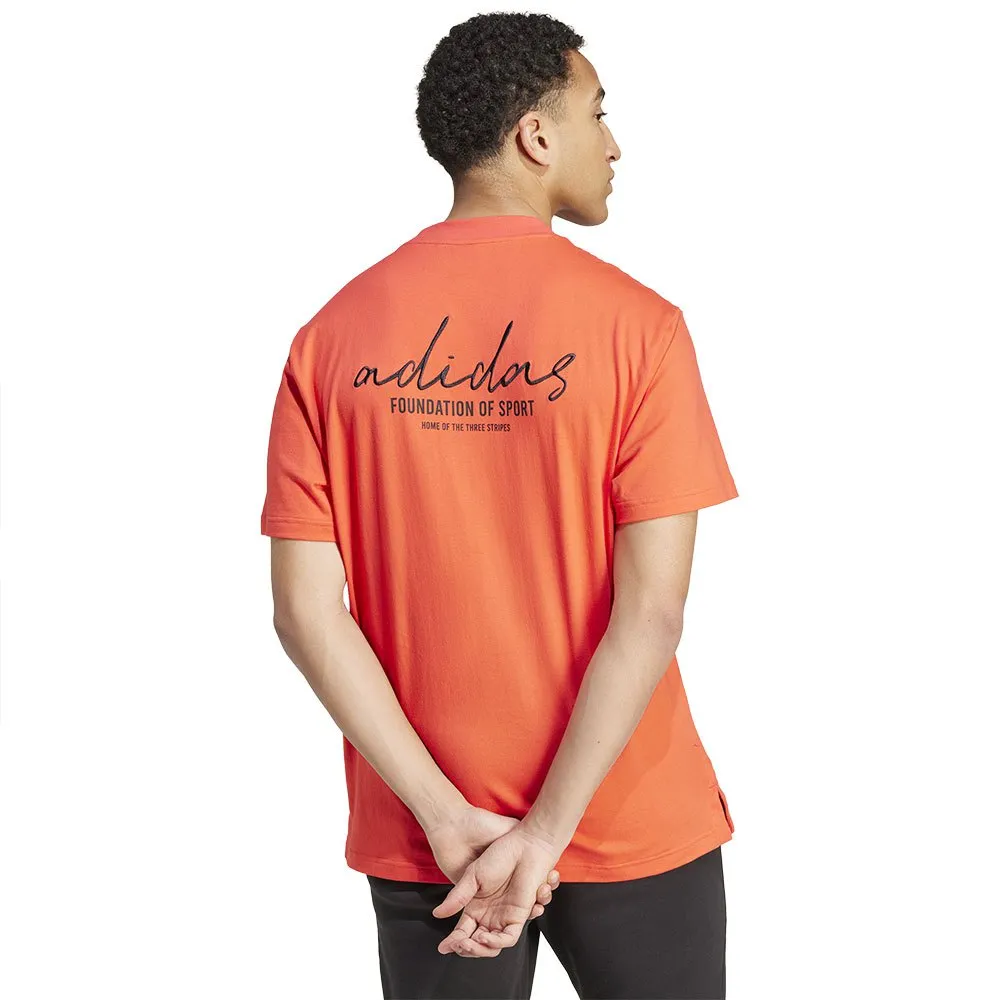 Футболка adidas Brand Love, оранжевый — фото 2