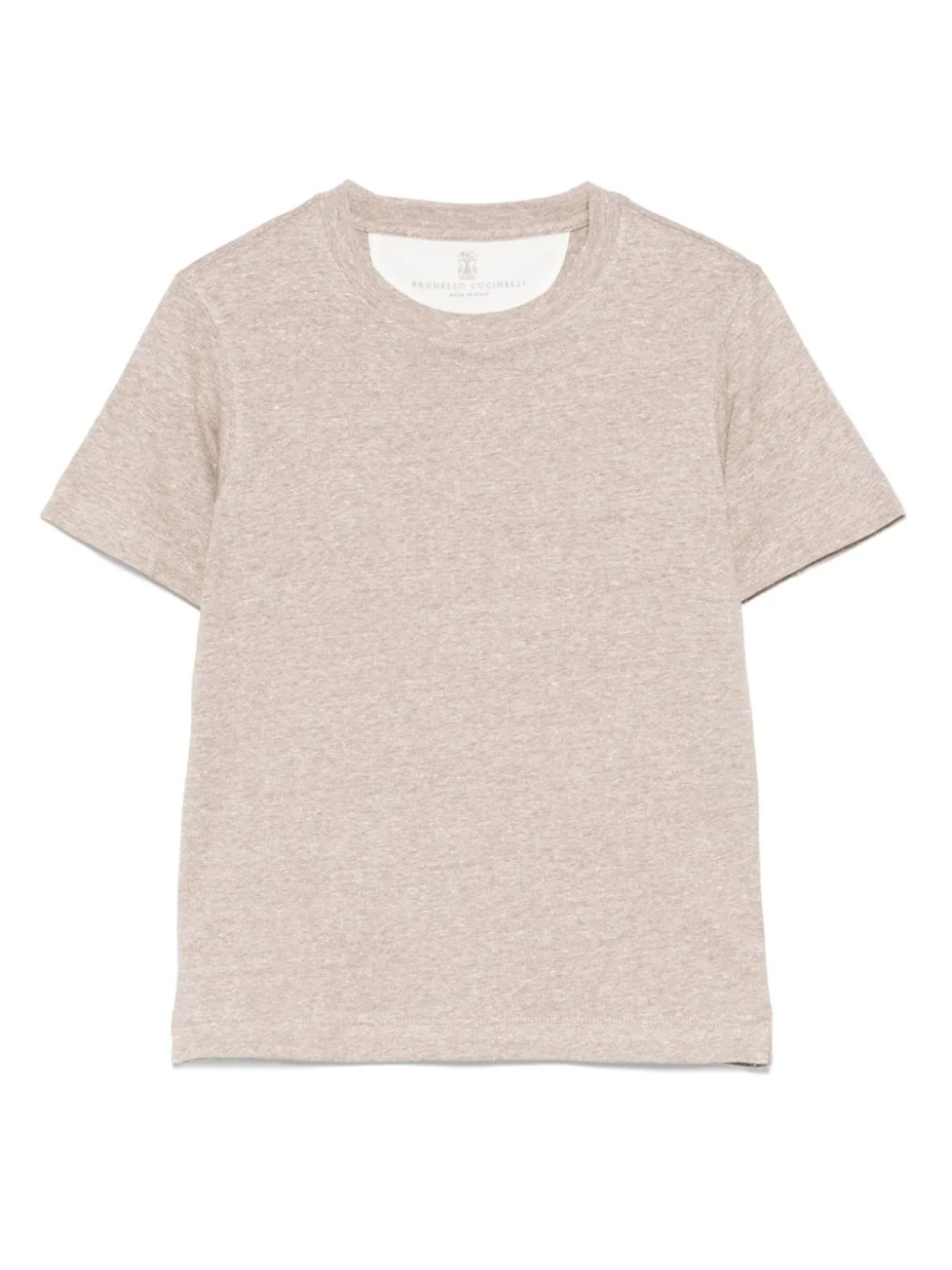 

Brunello Cucinelli Kids меланжевая футболка, коричневый