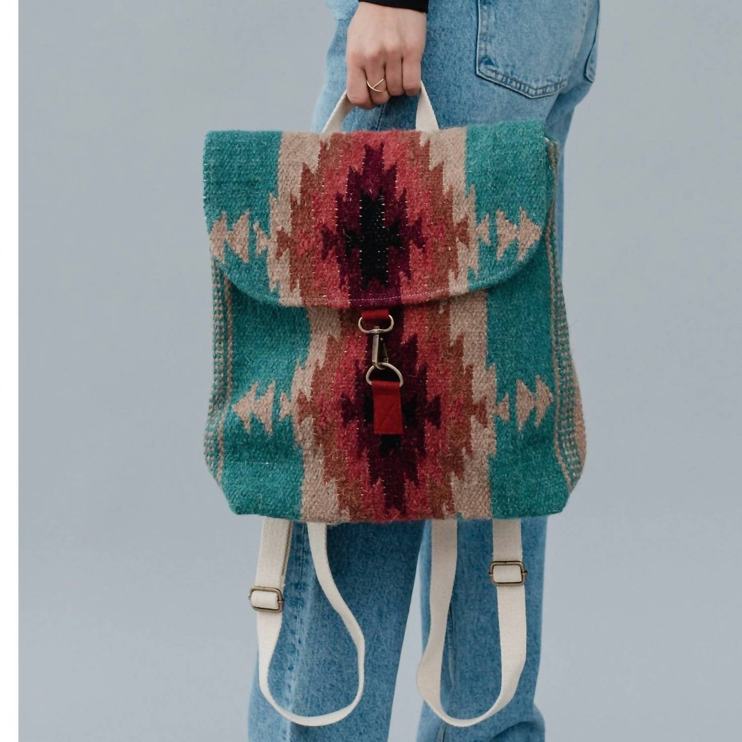 

Рюкзак Aztec в цветах морской волны, бордо и беж Panache Apparel