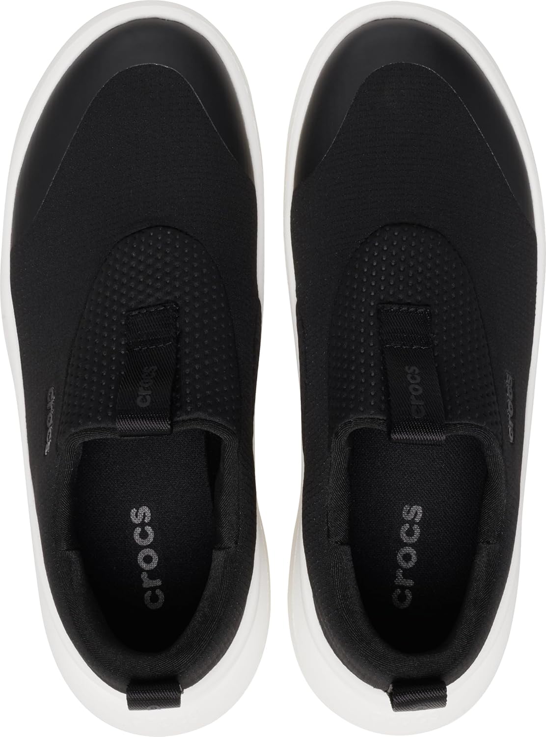 Слипоны Crocs Mellow Ease для взрослых, унисекс, белый/черный — фото 4