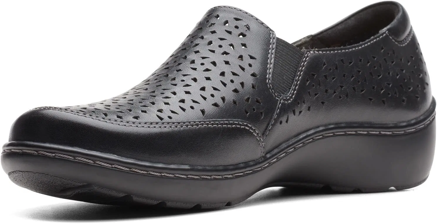 Женские туфли Clarks Cora Sky, Black Leather — фото 4