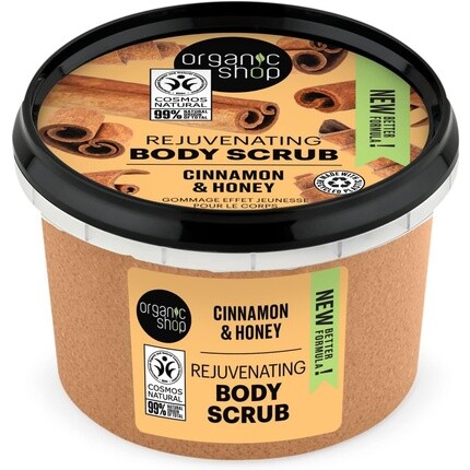 

Омолаживающий скраб для тела Корица 250мл, Organic Shop