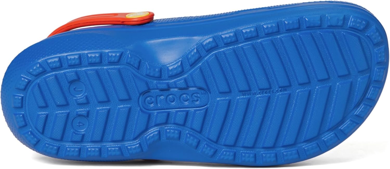 Детские классические сабо Crocs с подкладкой, синий — фото 3