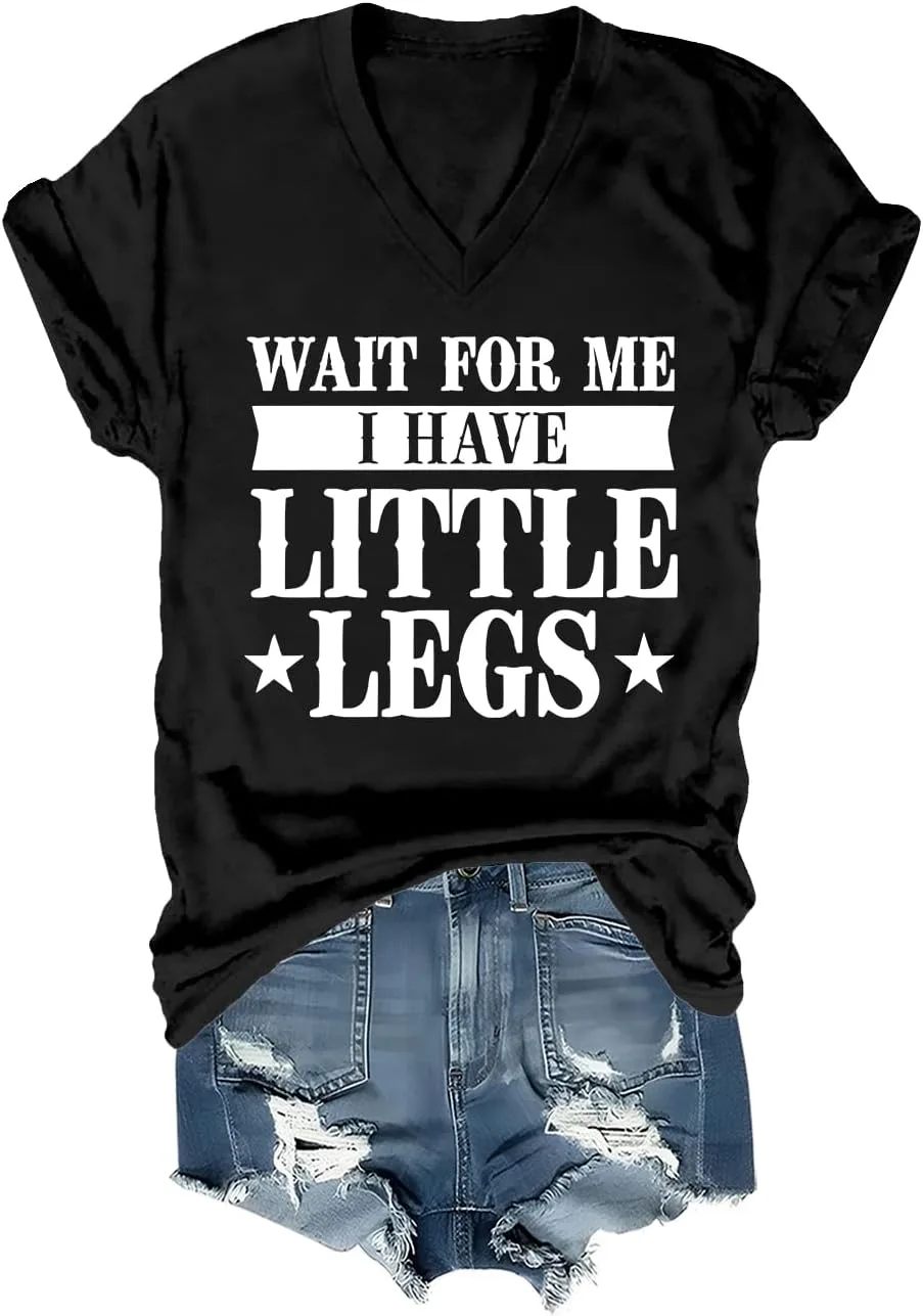 

Футболка с юмором "Подожди, у меня ножки короткие" Garbings