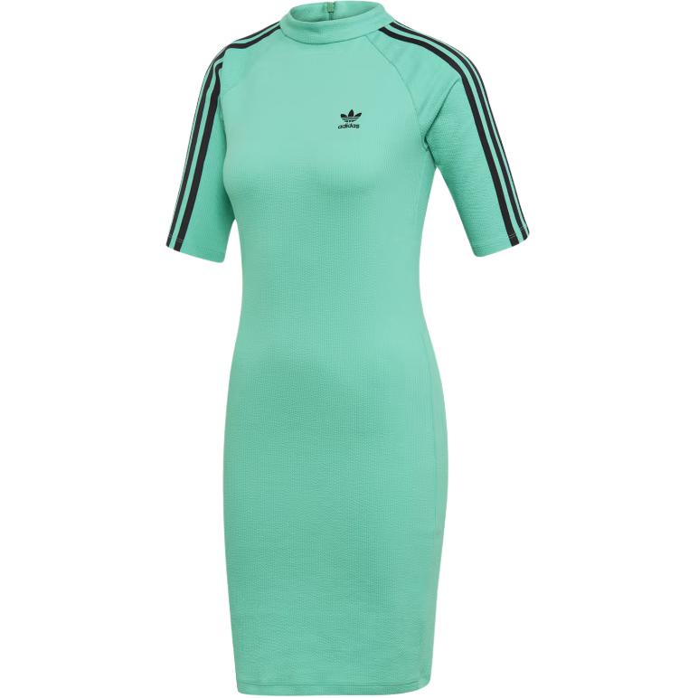 

Женское зеленое короткое платье Adidas Originals