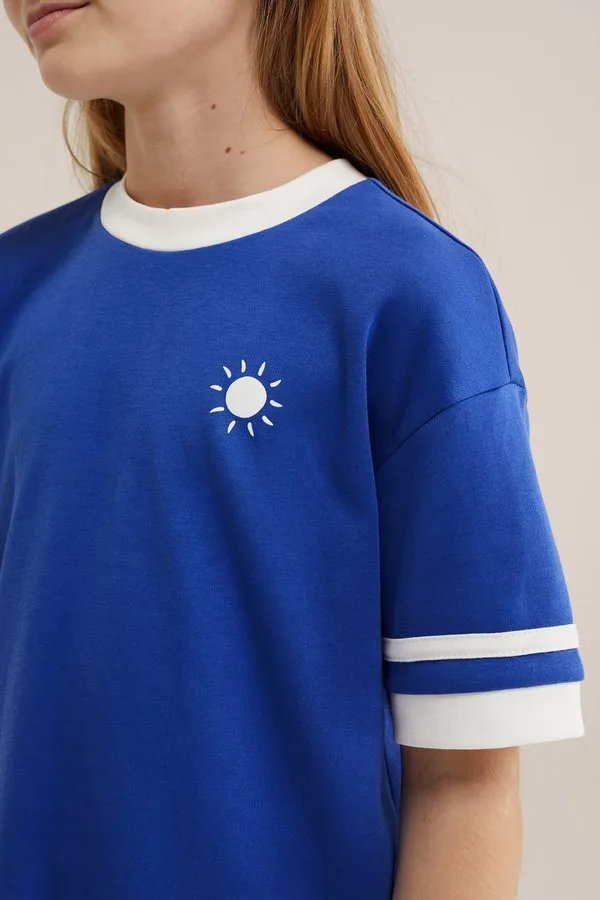 Трикотажное платье We Fashion, Blue — фото 3